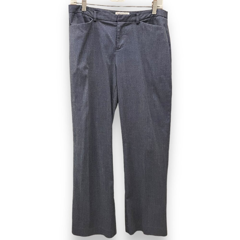 Coldwater Creek Curvy Fit Mini Check Trousers Pants Petite 10